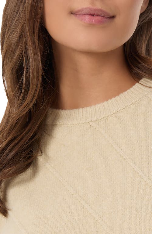 Shop Jones New York Drop Shoulder Crewneck Sweater In Oatmeal