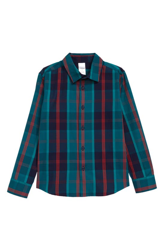 NORDSTROM KIDS' MATCHING FAMILY MOMENTS DRESSY PLAID SHIRT