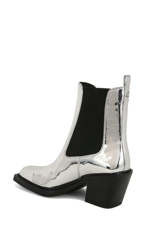 Circus Ny By Sam Edelman Mindy 2 Metallic Chelsea Bootie In Soft Silver