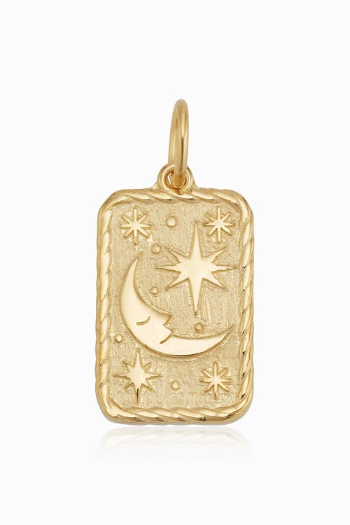 Shop Oradina 14k Yellow Gold Goodnight Moon Pendant Charm