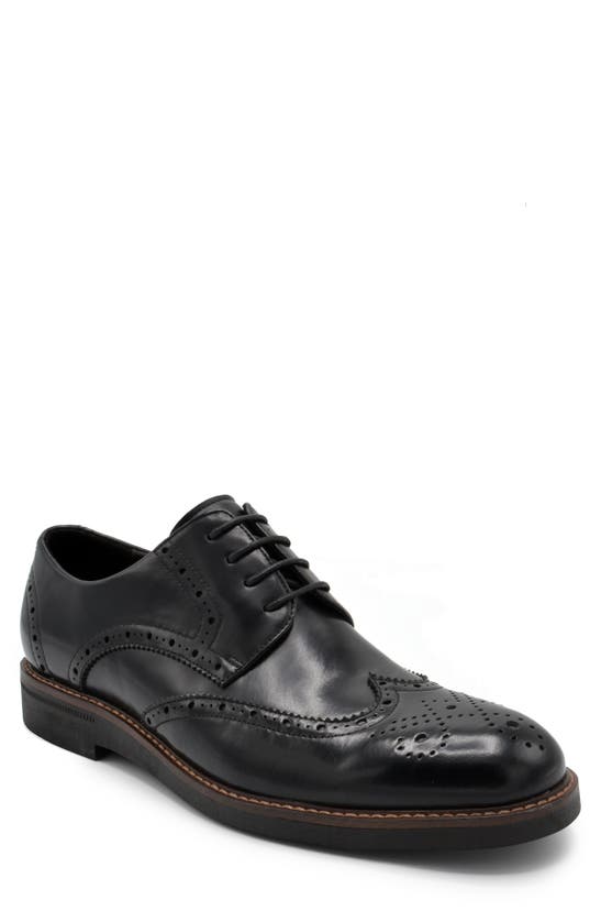 Aston Marc Monaco Wingtip Derby In Black