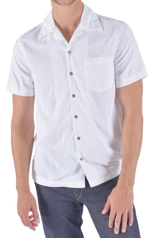 The Wrench Solid Double Gauze Camp Shirt in White