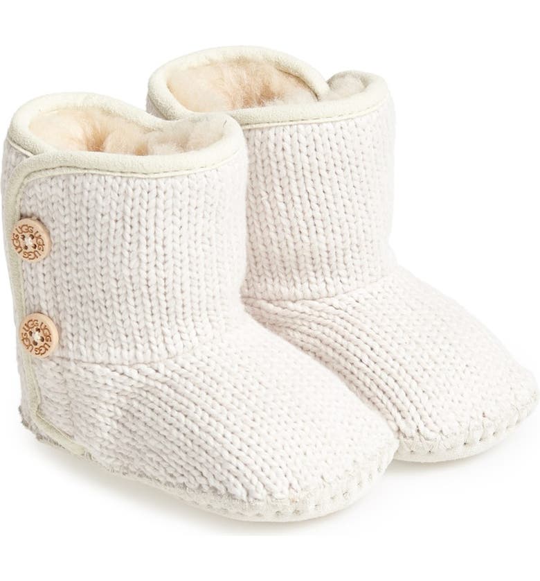 UGG® Purl Knit Bootie (Baby & Walker) Nordstrom