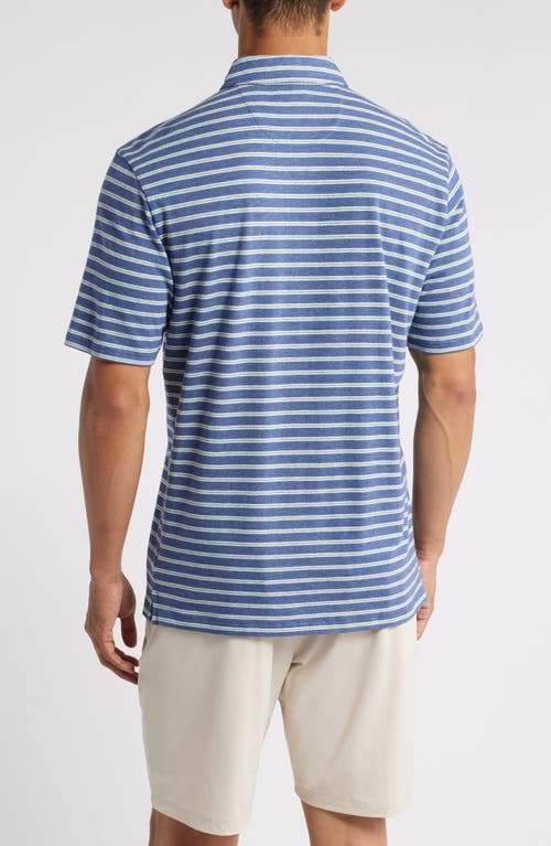 Shop Johnnie-o Matthis Stripe Pocket Polo In Aspen