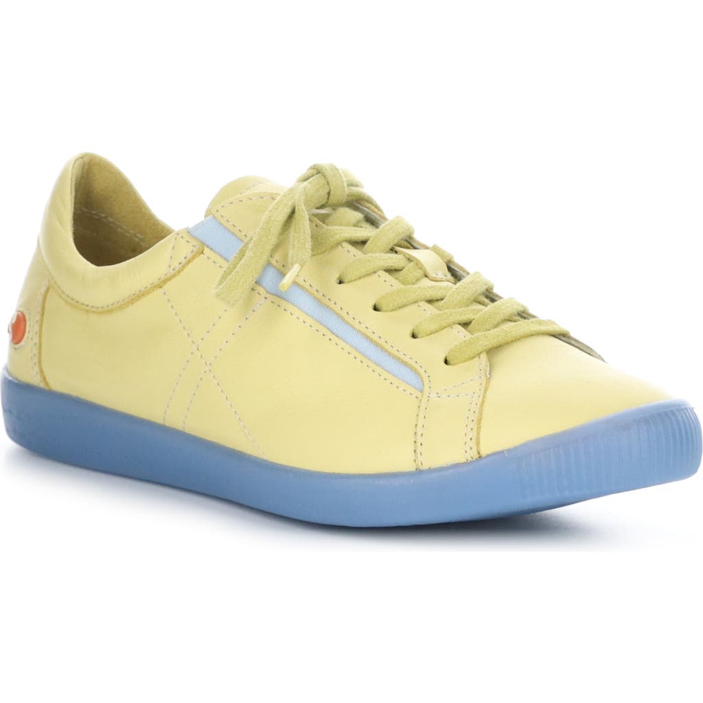 Shop Softinos By Fly London Iddy Sneaker In 007 Light Yellow/blue