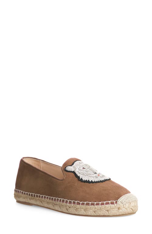 L'AGENCE Louise Genuine Calf Hair Espadrille Flat in Cappuccino