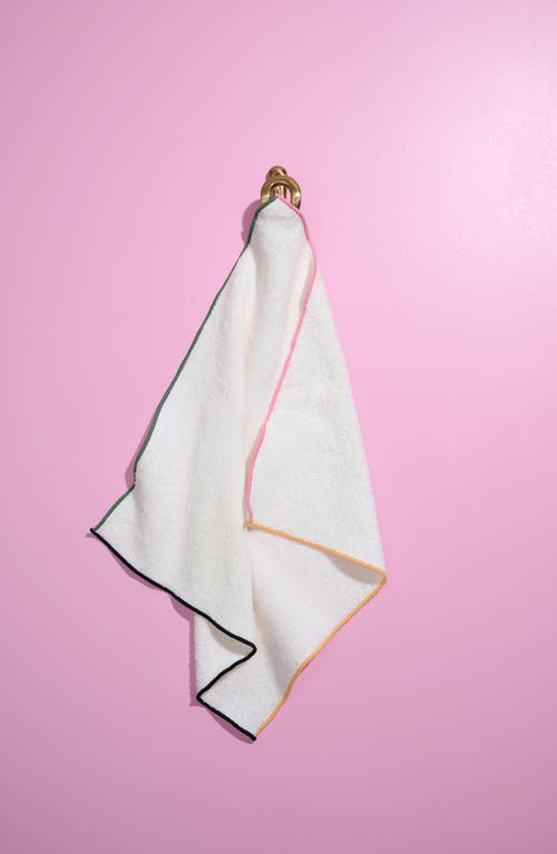 Atelier Saucier Macaw 4-piece French Terry Dish Towel Set In White