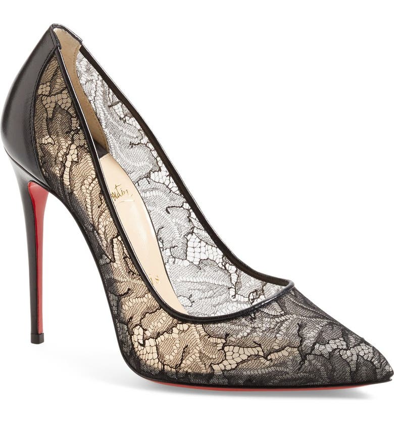 Christian Louboutin 'Follies' Lace Pointy Toe Pump | Nordstrom