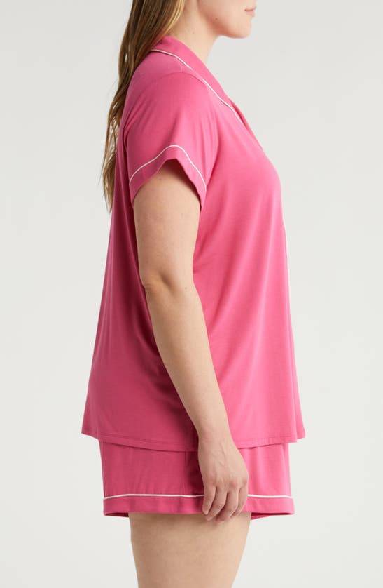 Shop Nordstrom Moonlight Eco Short Pajamas In Pink Carmine