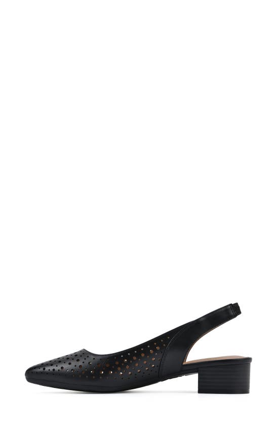 Shop White Mountain Footwear Boronic Slingback Pump In Black/ Smooth