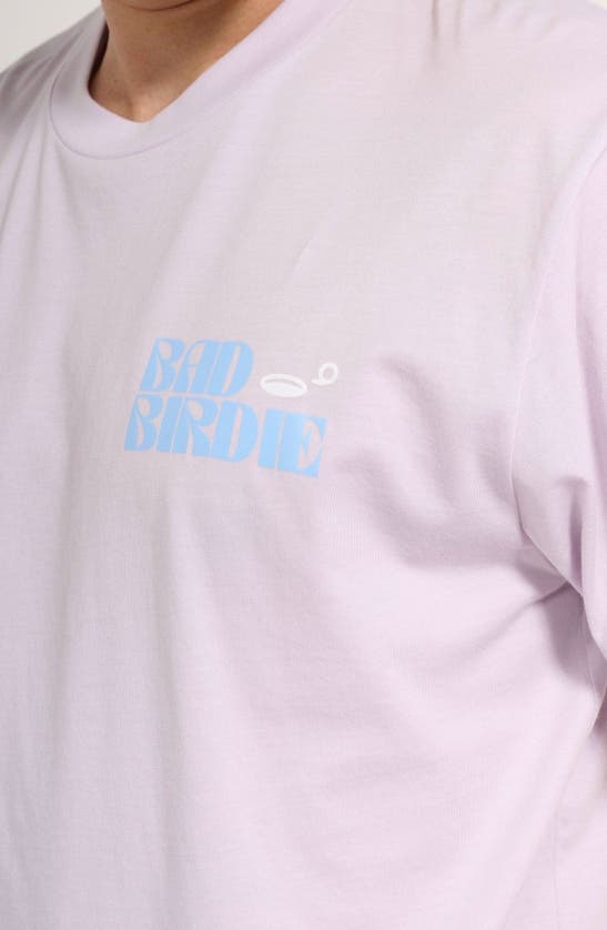 Shop Bad Birdie Festy Graphic T-shirt In Lavender Blue