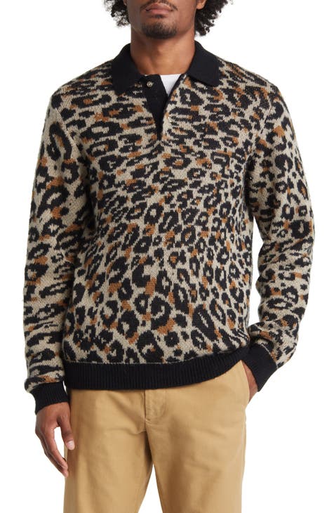 Beauchamp Animal Jacquard Polo Sweater