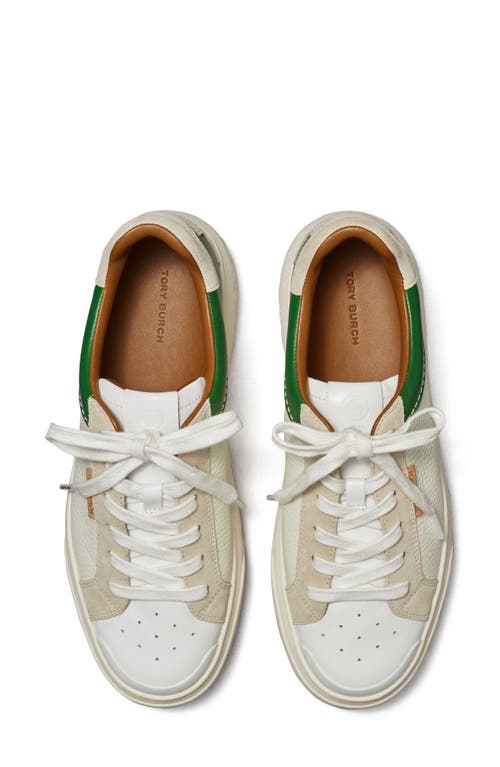 Tory Burch Ladybug Sneaker In White/green/frost