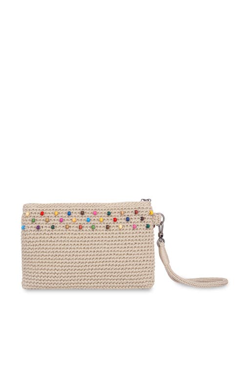The Sak Vita Wristlet In Ecru Multi Beads