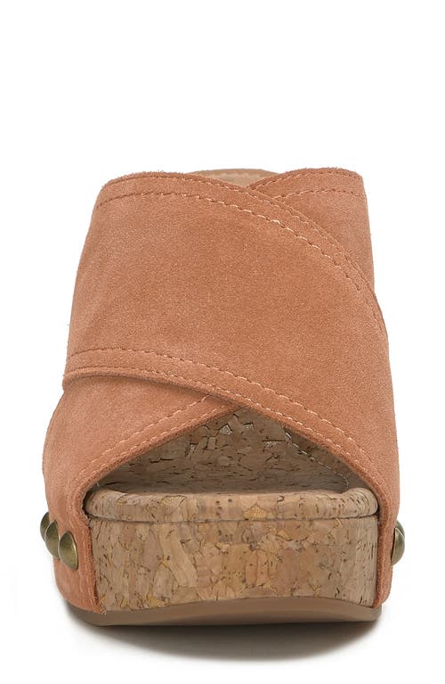 Shop Lucky Brand Valmai Platform Wedge Slide Sandal In Sunburn
