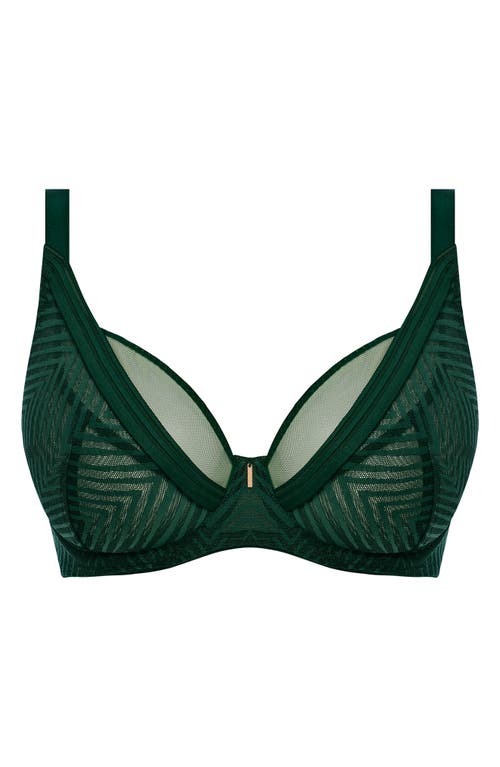 Shop Freya Tailored High Apex Underwire Bra In Deep Emerald