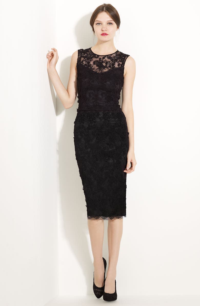 Dolce&Gabbana Lace Overlay Sheath Dress | Nordstrom