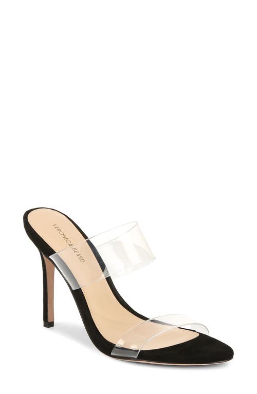 Veronica Beard Asha Sandal Black/Clear at Nordstrom,