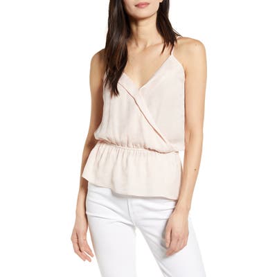 Chelsea28 Print Peplum Camisole, Pink