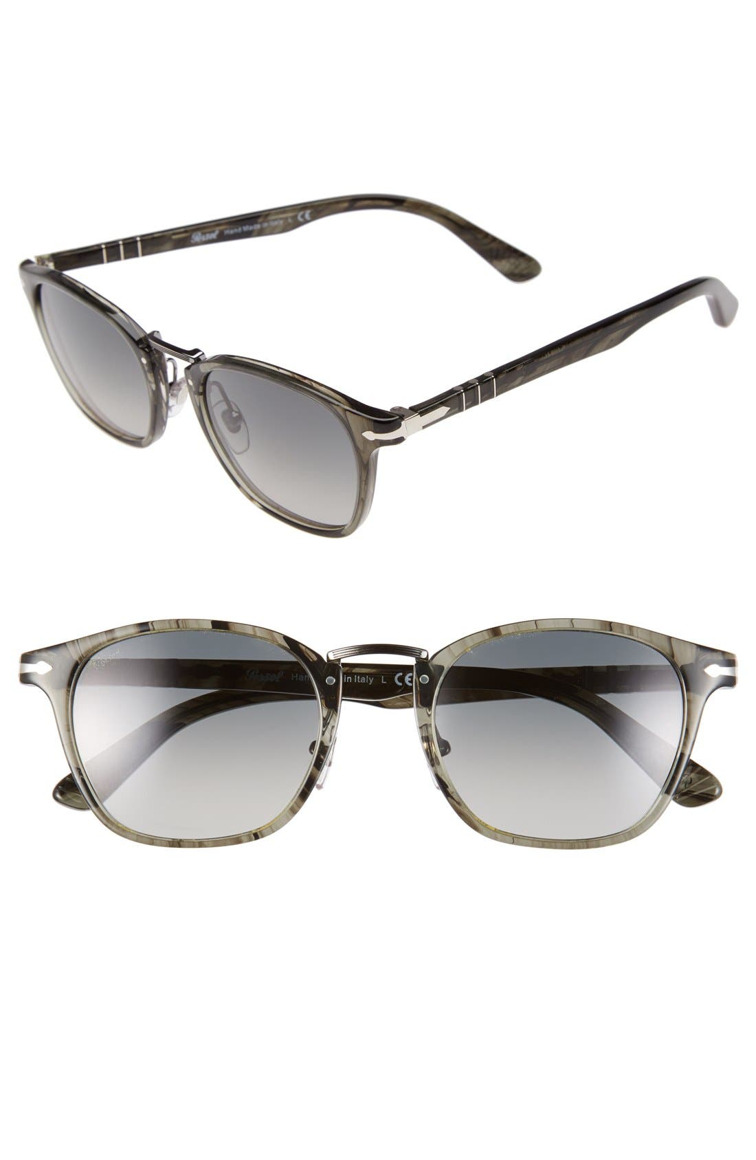 persol 51mm saratoria round sunglasses