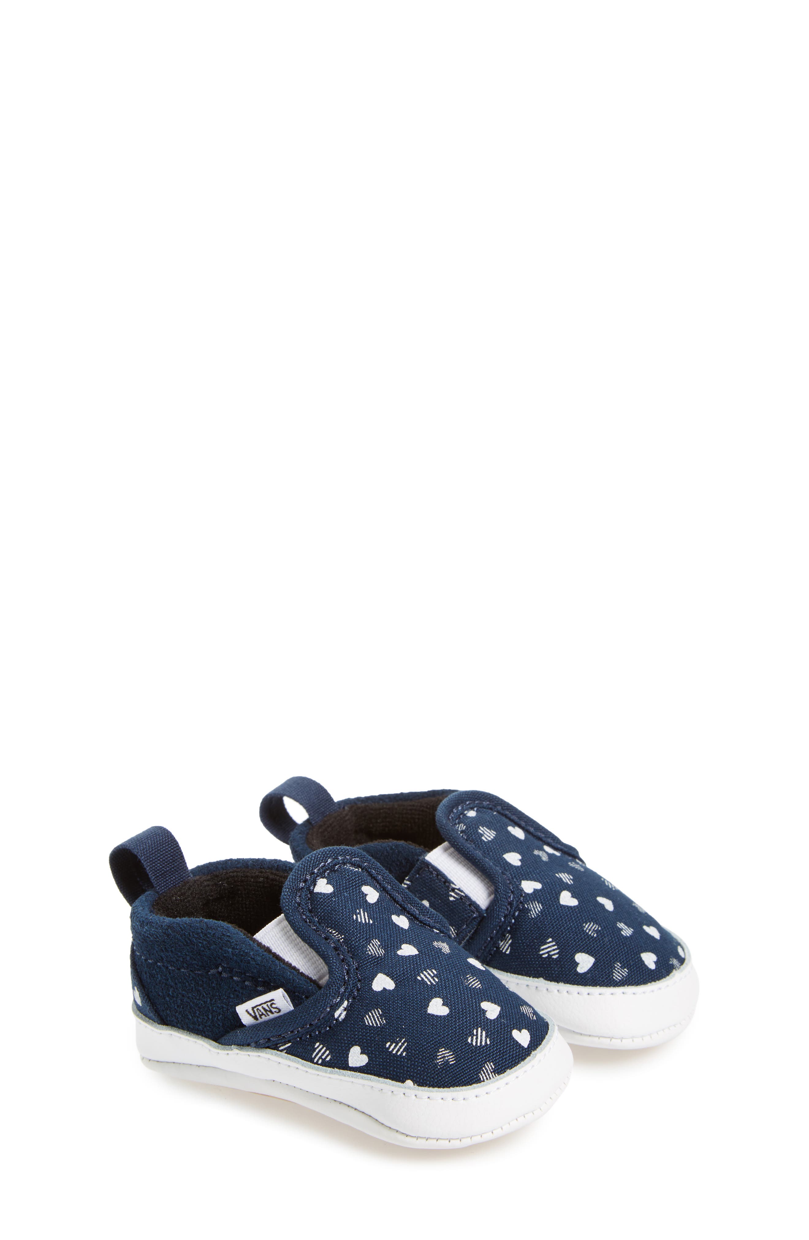 Vans SlipOn Hearts Crib Shoe (Baby) Nordstrom