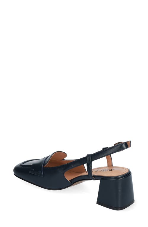 Shop Bibi Lou Niky Slingback Loafer Pump In Marino