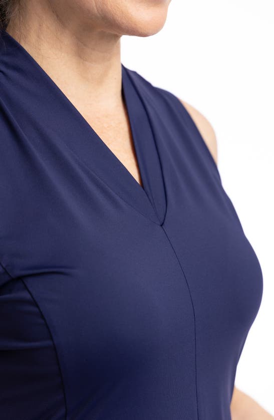 Kinona Helping Wind Sleeveless Golf Dress In Navy