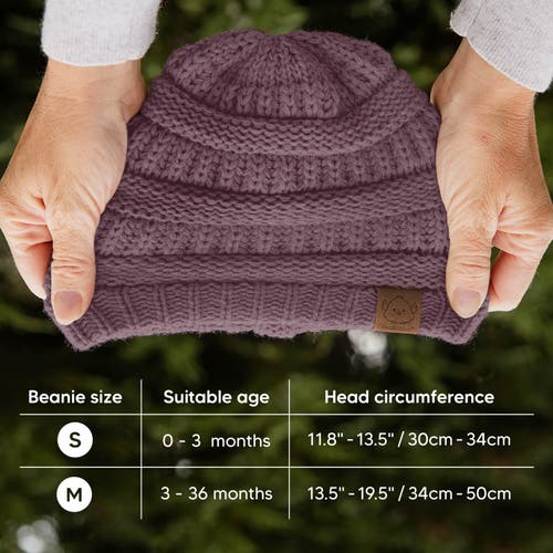 Keababies 3-pack Warmzy Baby Beanies In Wine