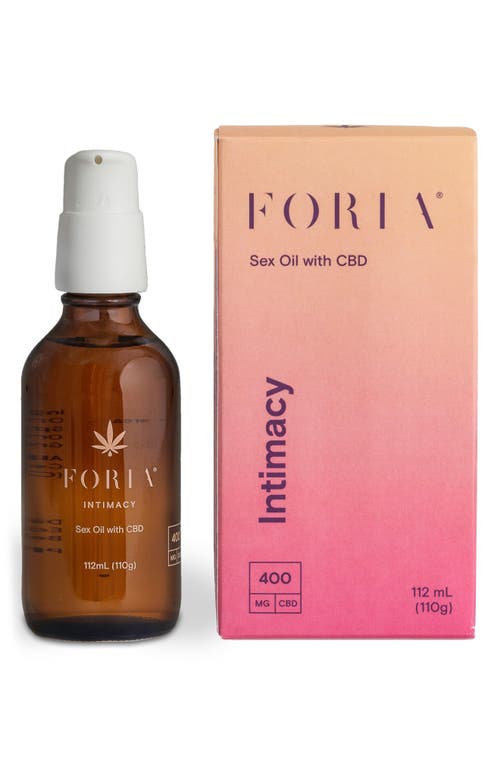 FORIA Intimacy Sex Oil with CBD
