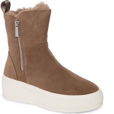 Jslides Carole Platform High Top Sneaker- Brown