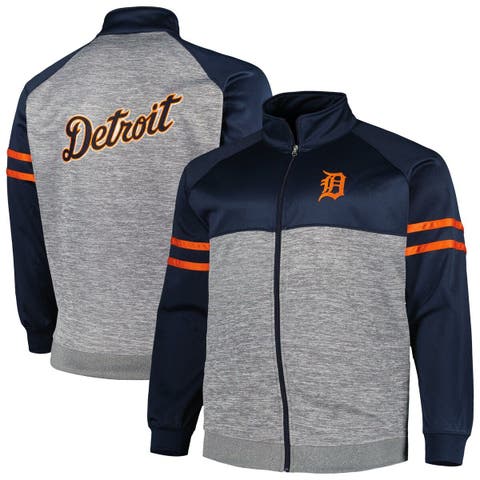 Women's Antigua Navy Detroit Tigers Golf Full-Zip Jacket