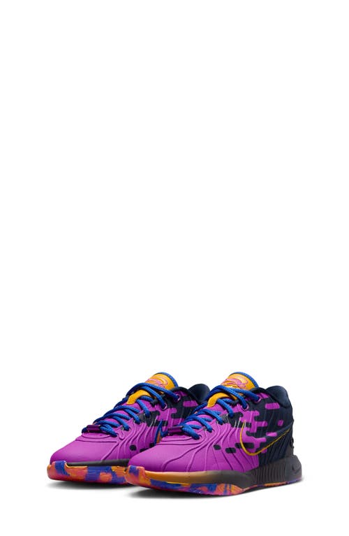 Nike Kids' LeBron XXI Sneaker Violet/Hyper Royal/Obsidian at Nordstrom, M