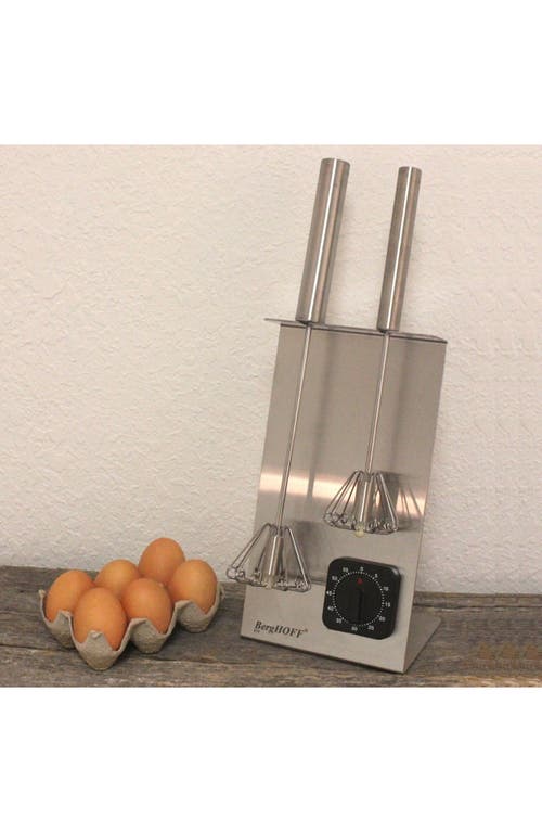 Berghoff 2-piece Whisk Set With Timer In Silver