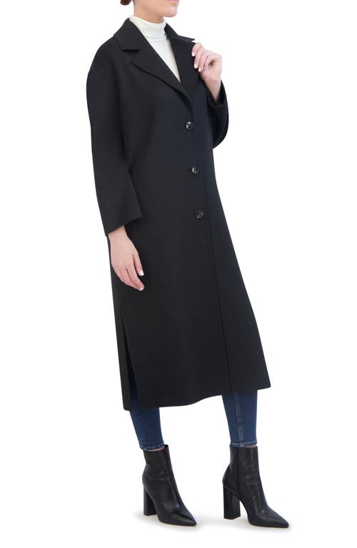 Rebecca Minkoff Double Faced Wool Refer Coat In Black