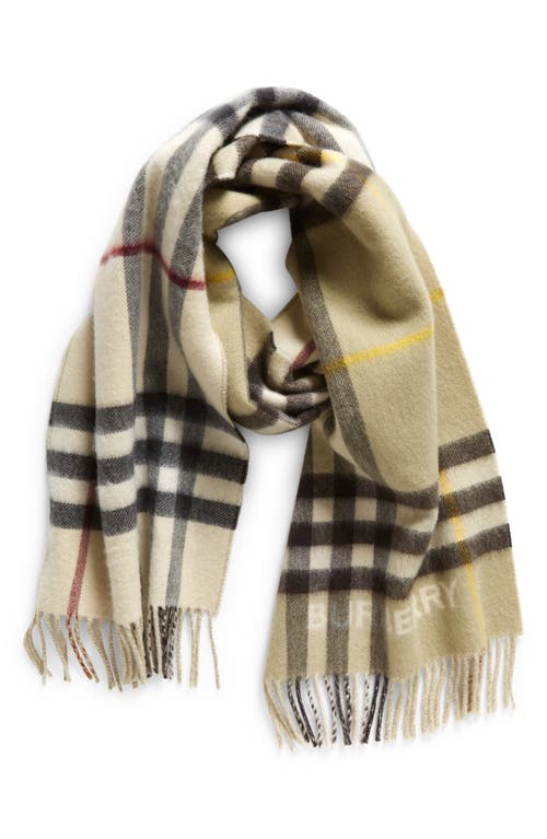 BURBERRY BURBERRY GIANT CHECK REVERSIBLE CASHMERE SCARF 