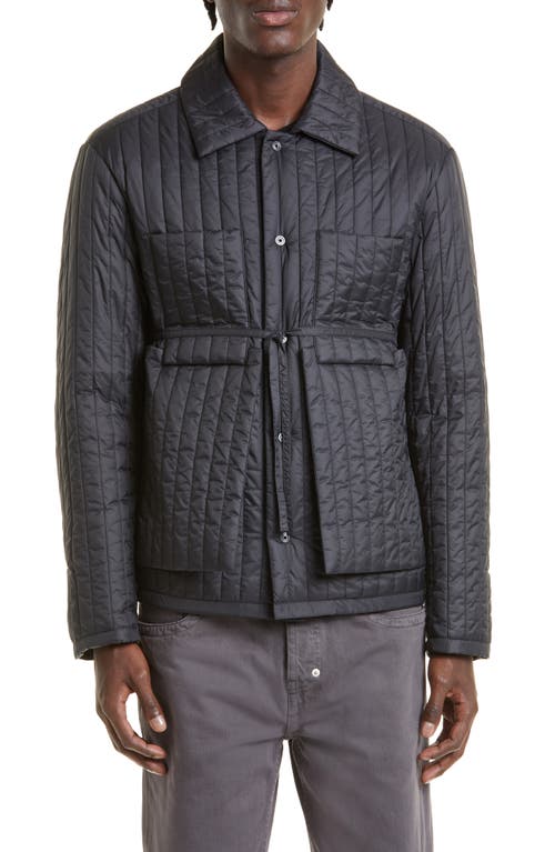 Craig Green Quilted Worker Jacket in Black