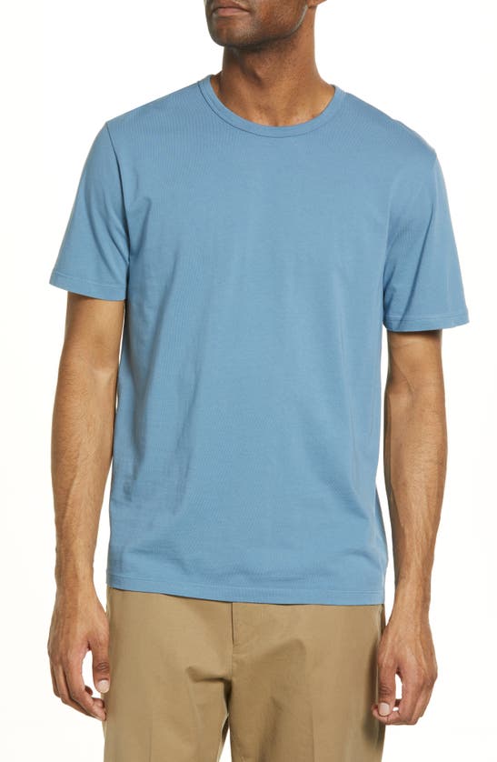 Vince Solid T-shirt In Smoke Blue