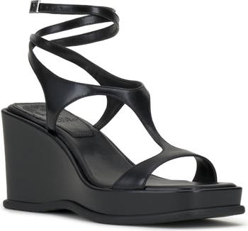 Vince camuto sale wedges black