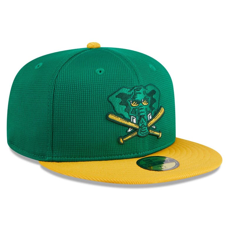 Shop New Era Youth   Kelly Green Oakland Athletics 2024 Batting Practice 59fifty Fitted Hat