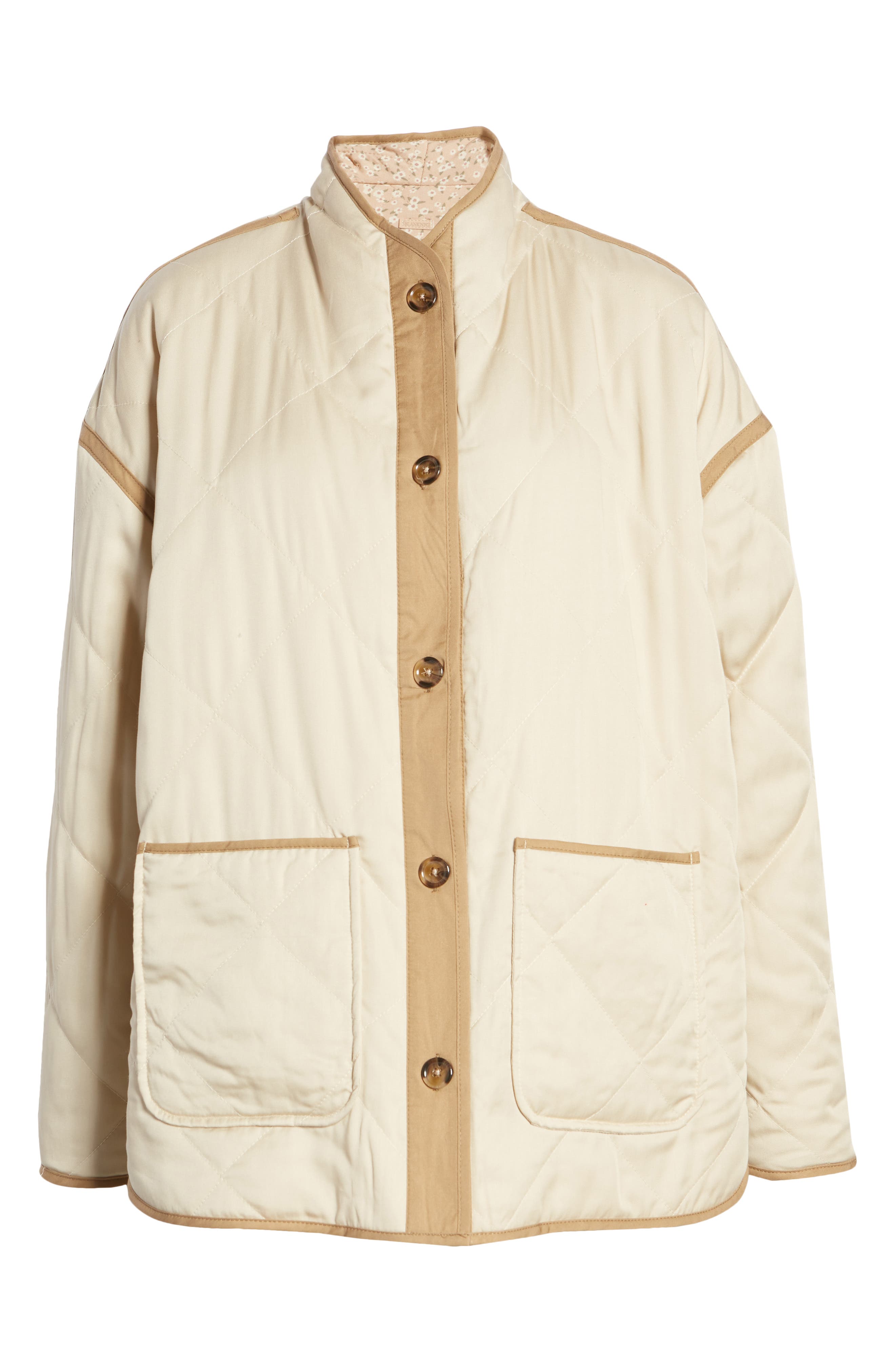 Blanknyc Reversible Quilted Jacket in Cream at Nordstrom, Size Small