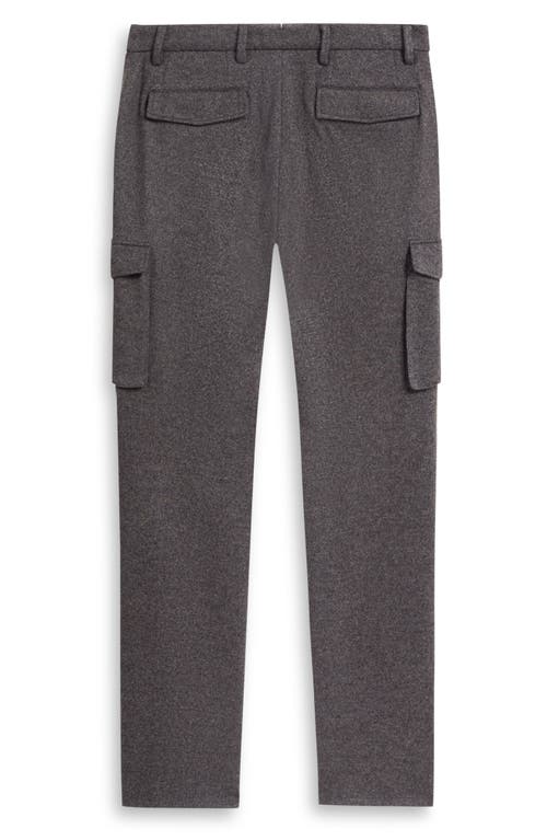 Shop Bugatchi Wool Blend Cargo Pants In Zinc