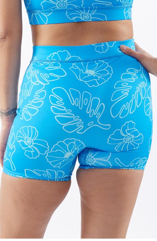 Shop Tomboyx 4.5-inch Reversible Swim Shorts In Keep Palm