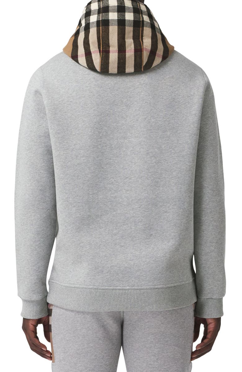 Burberry Check Cotton Blend Hoodie | Nordstrom