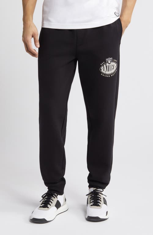 BOSS x NFL Cotton Blend Joggers Las Vegas Raiders Black at Nordstrom,