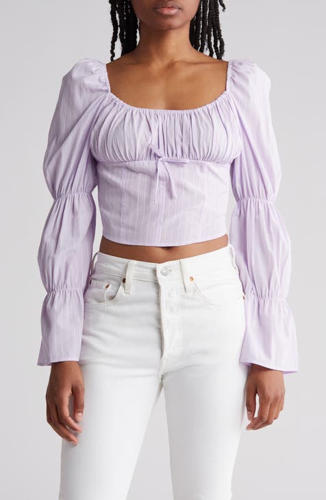 Pinstripe Corset Top