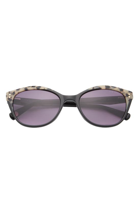 Shop Ted Baker 54mm Polarized Cat Eye Sunglasses In Black