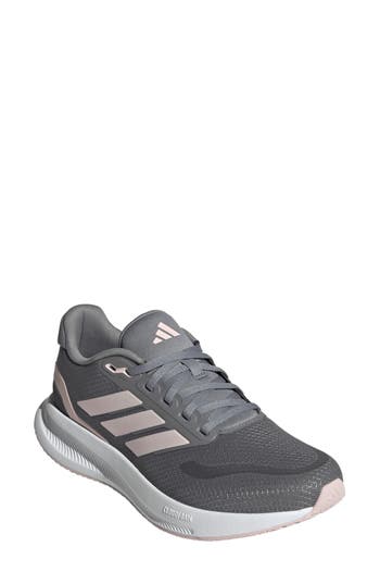 Adidas Originals Adidas Run Falcon 5 Running Shoe In Grey/sandy Pink/white