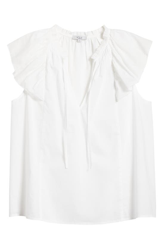 Shop Rails Karysa Ruffle Sleeve Cotton Top In White