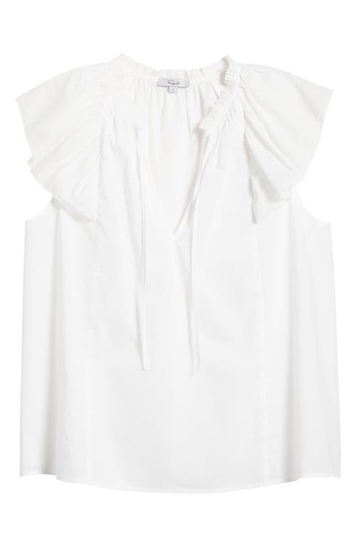 Rails Karysa Flutter-sleeve Blouse In White