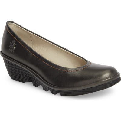 Fly London Mid Wedge Pump - Brown
